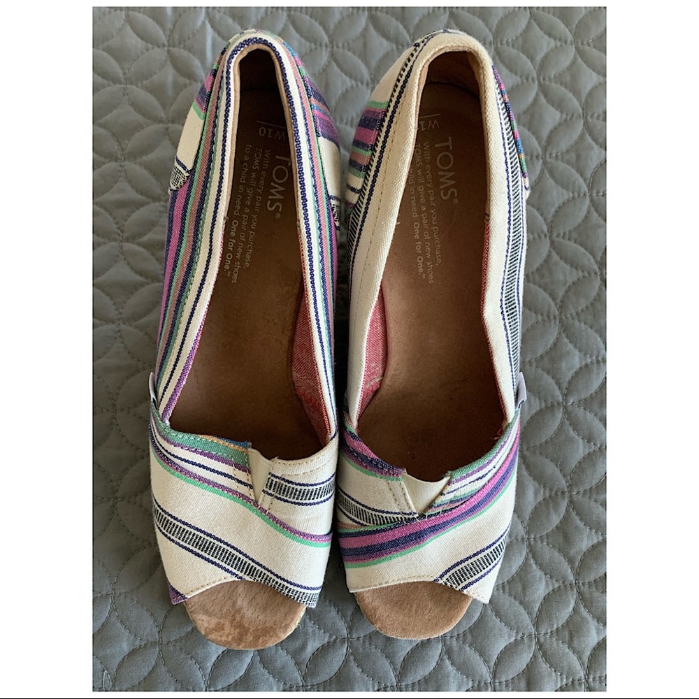 Toms Wedges Multicolor